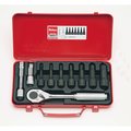 Ko-Ken Bit Socket set Hex 10 pieces 1/2 Sq. Drive 4227M